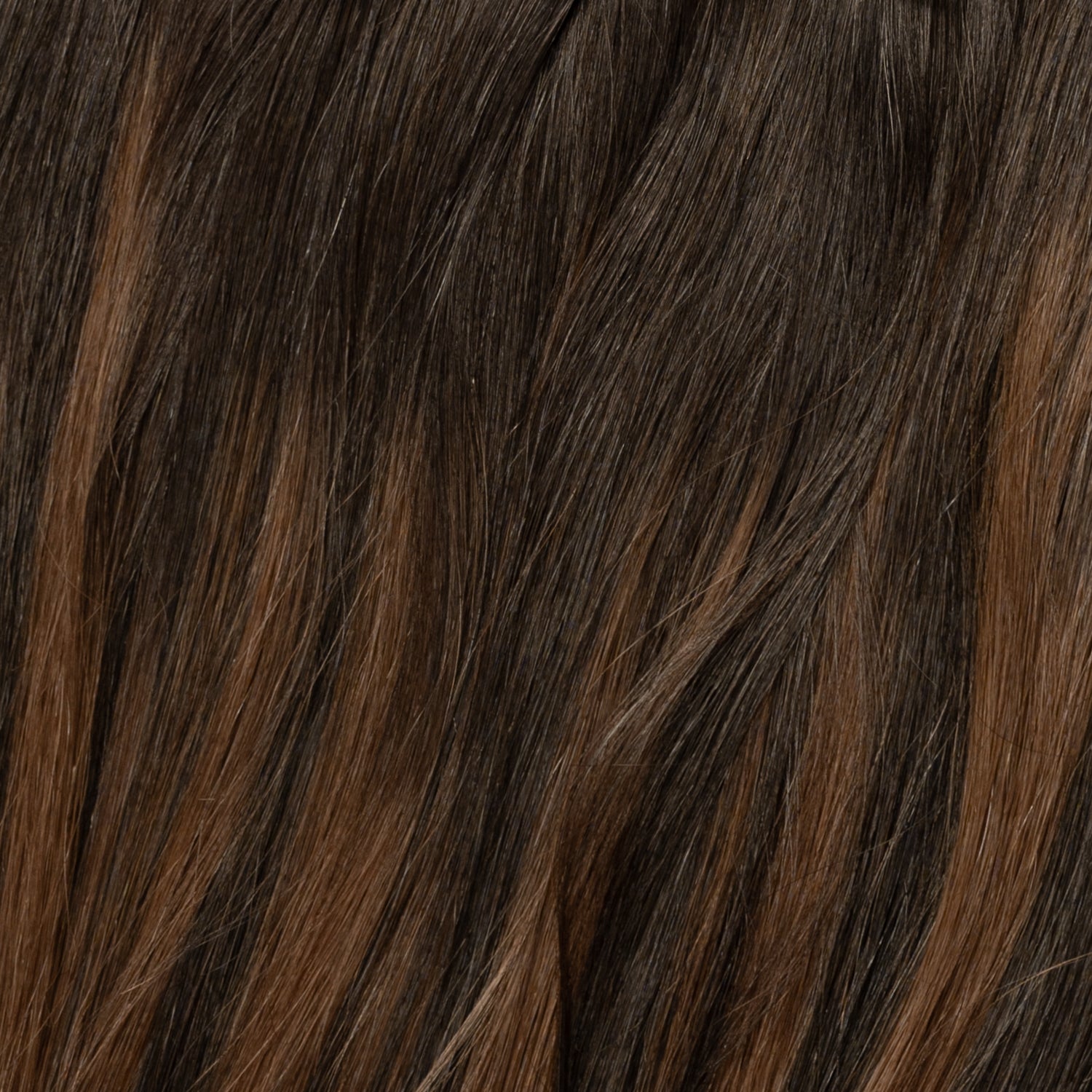 Clip in - Dark Chocolate Brown Balayage 1A+4