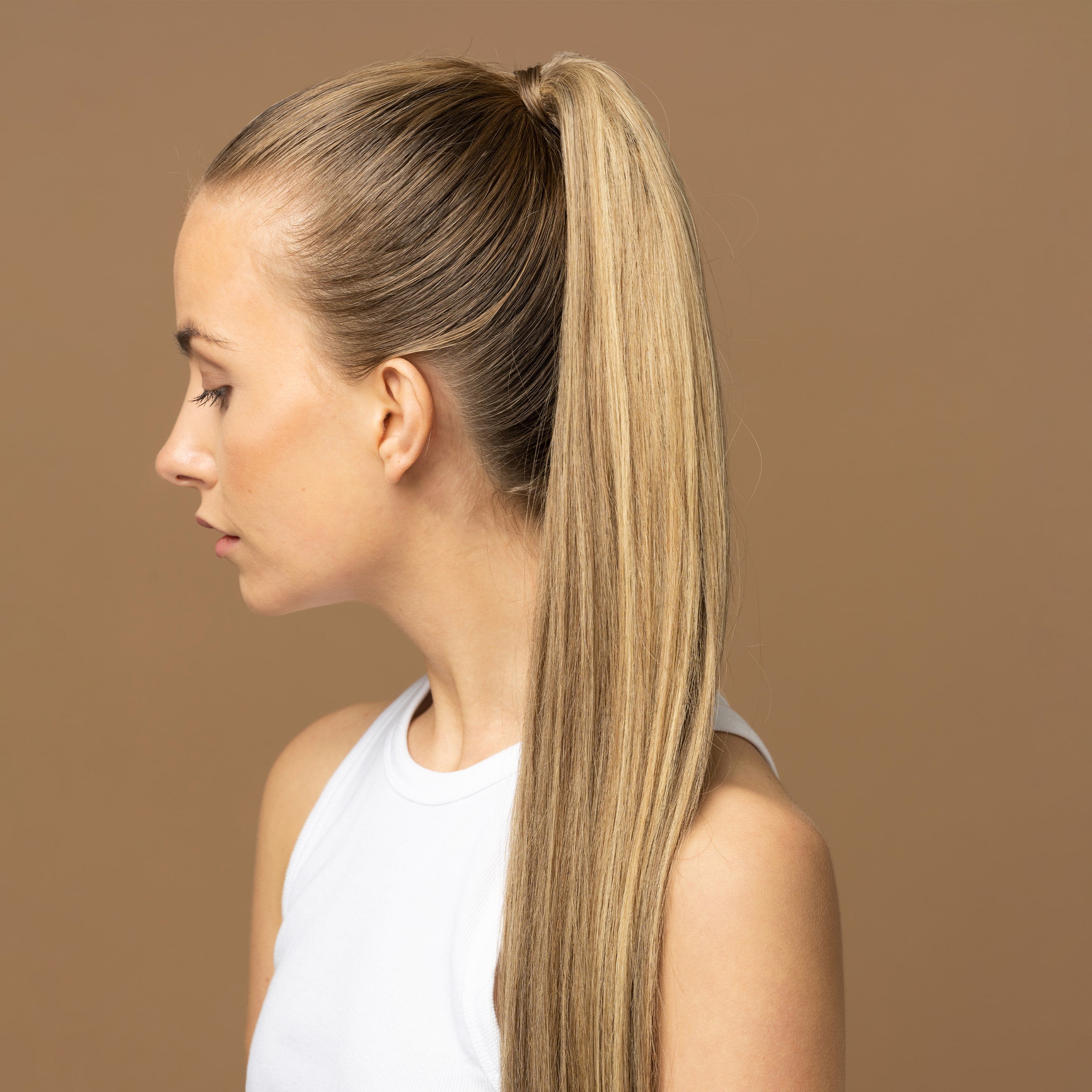 Ponytail extensions - Rødbrun nr. 6