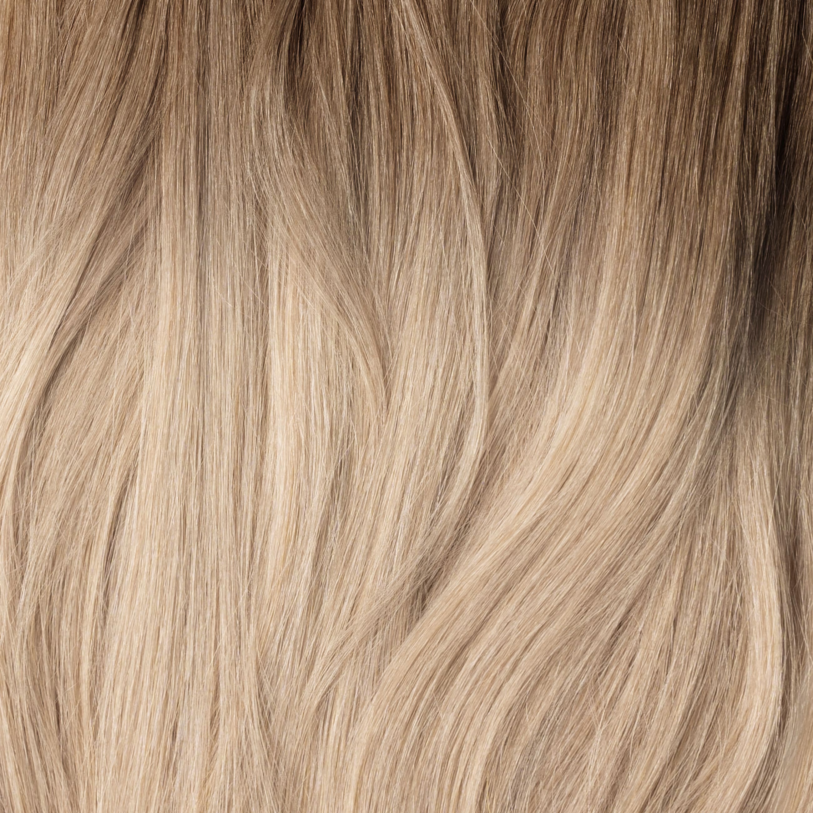 Invisible weft - Beige Blonde Root 5B+16B