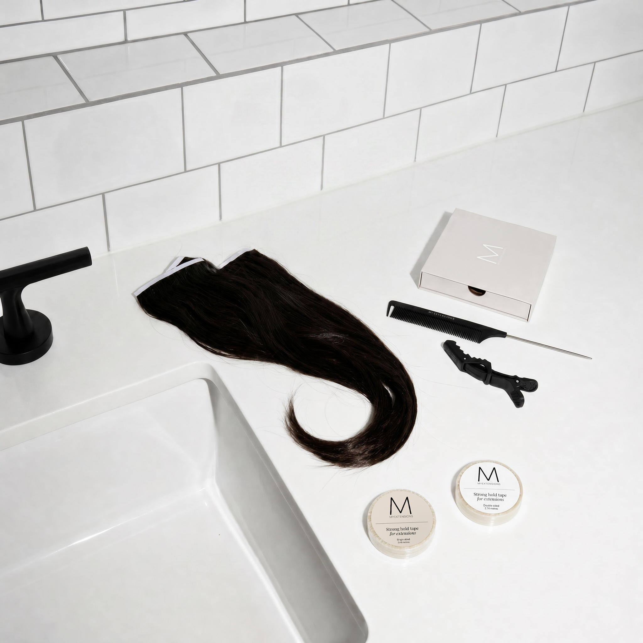 Double sided tape til extensions - Rulle