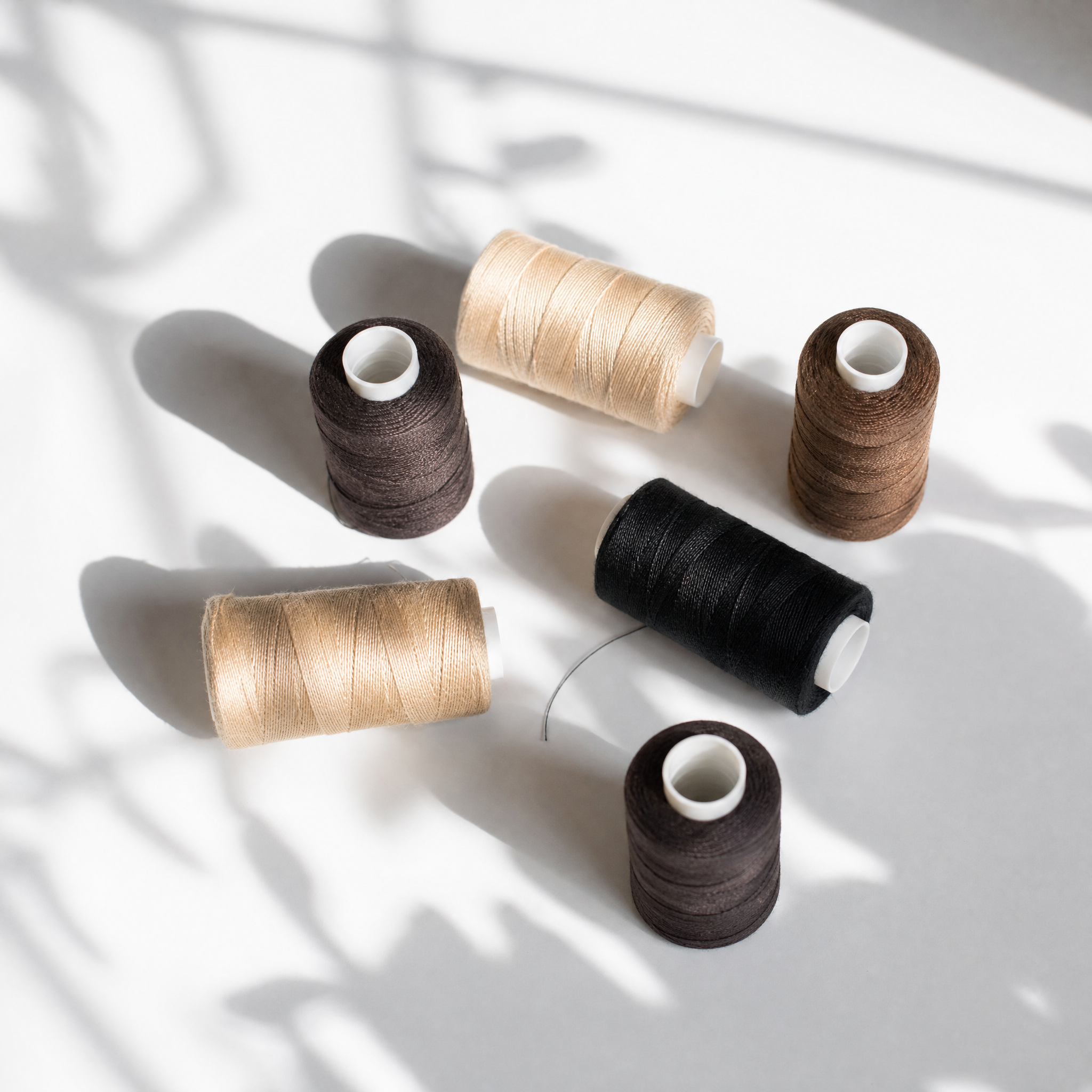 Tråd til hair extensions - Brun