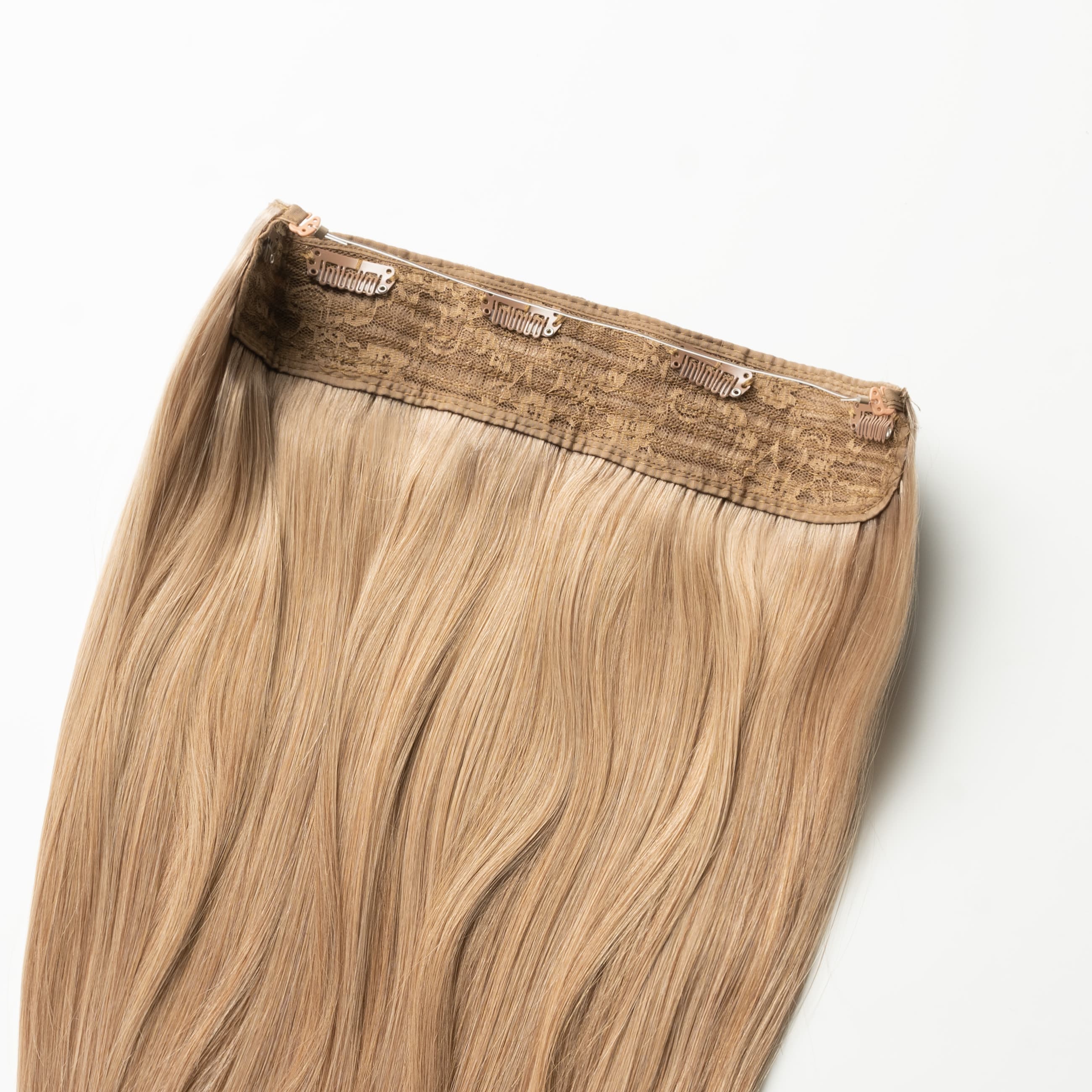 Halo hair extensions - Lys askbrun nr. 12B