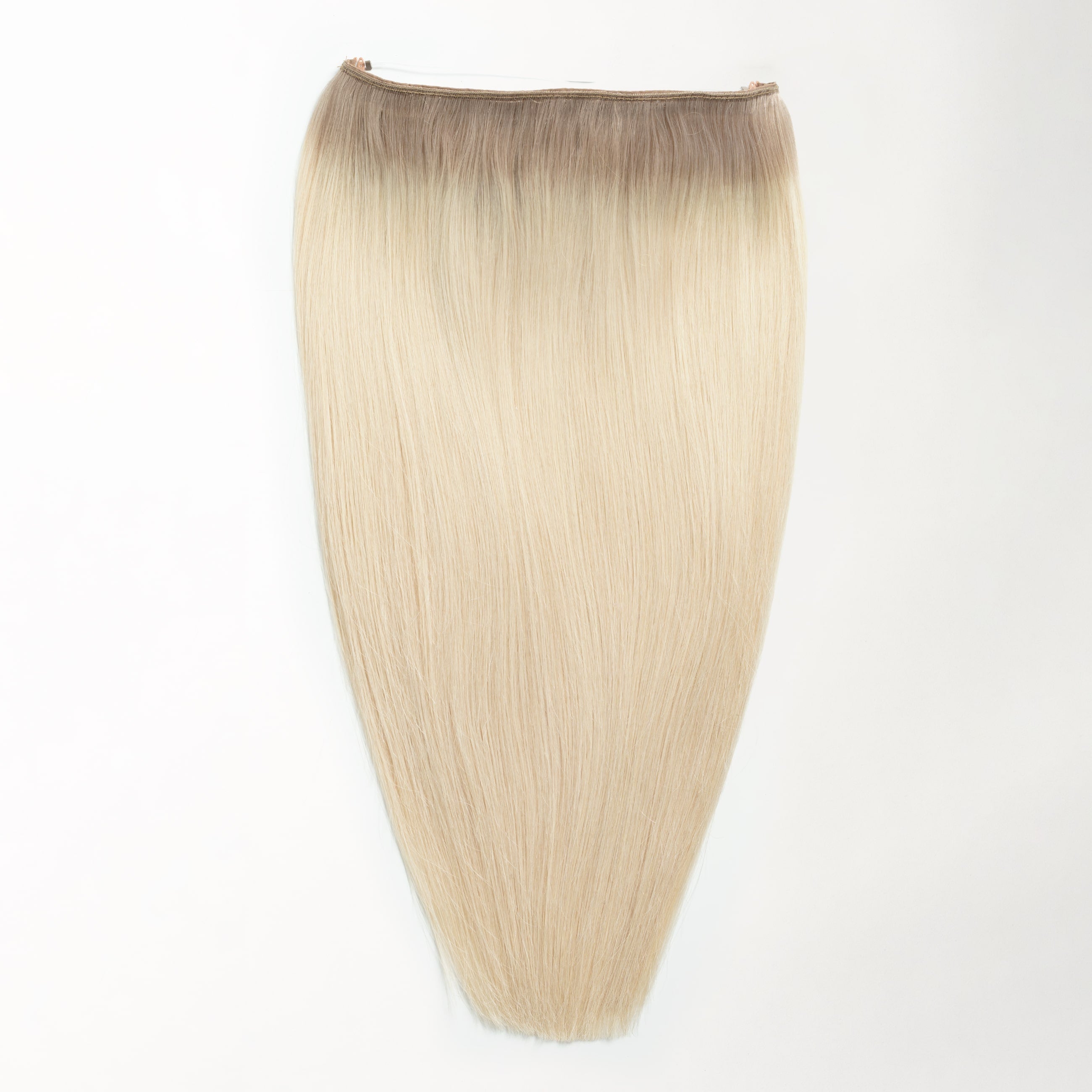 Halo hair extensions - Light Ash Blonde Root 16B+60B