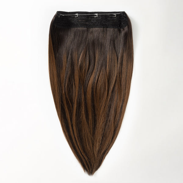 Halo hair extensions - Mørk kastanjebrun nr. 4