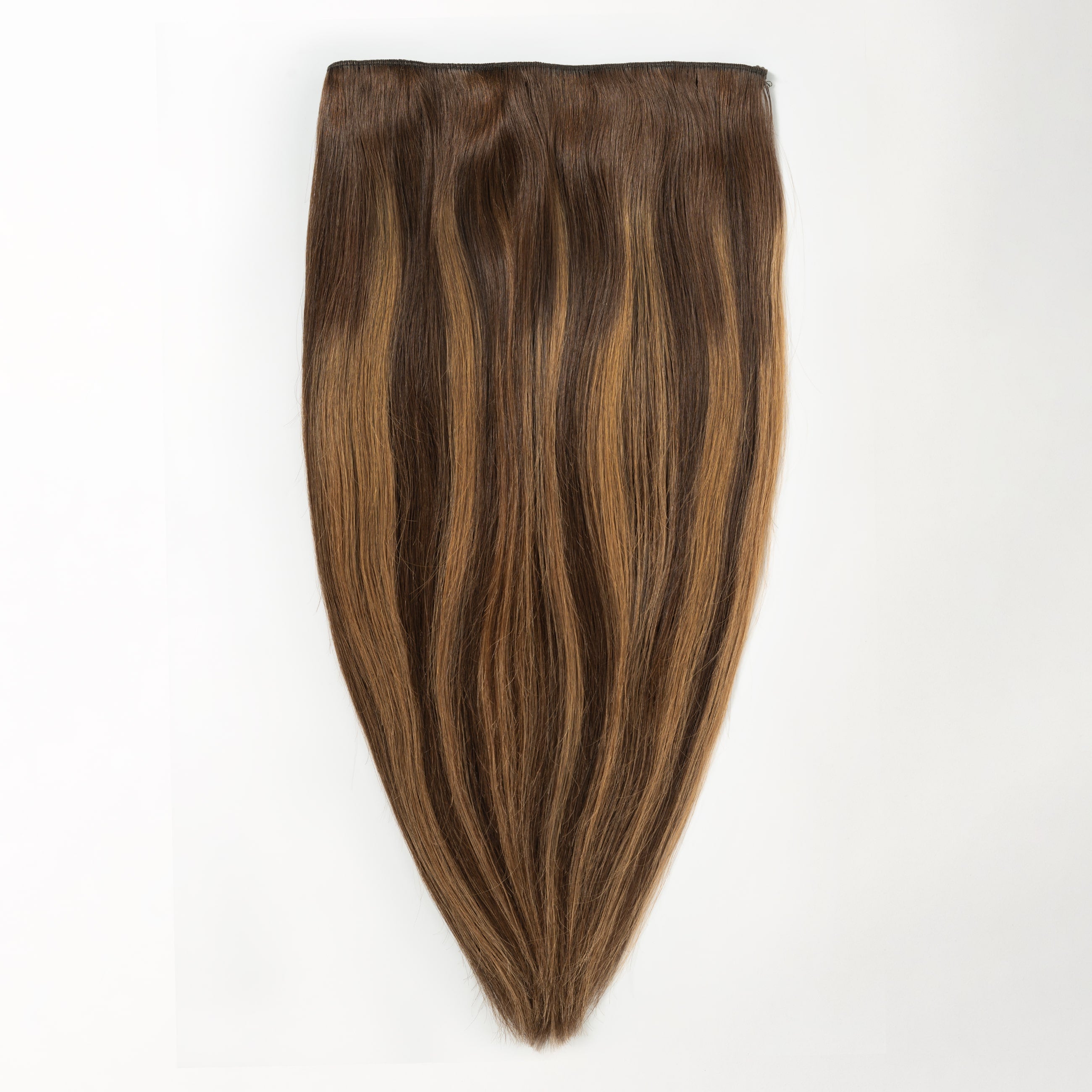 Halo hair extensions - Warm Brown Balayage 2+7