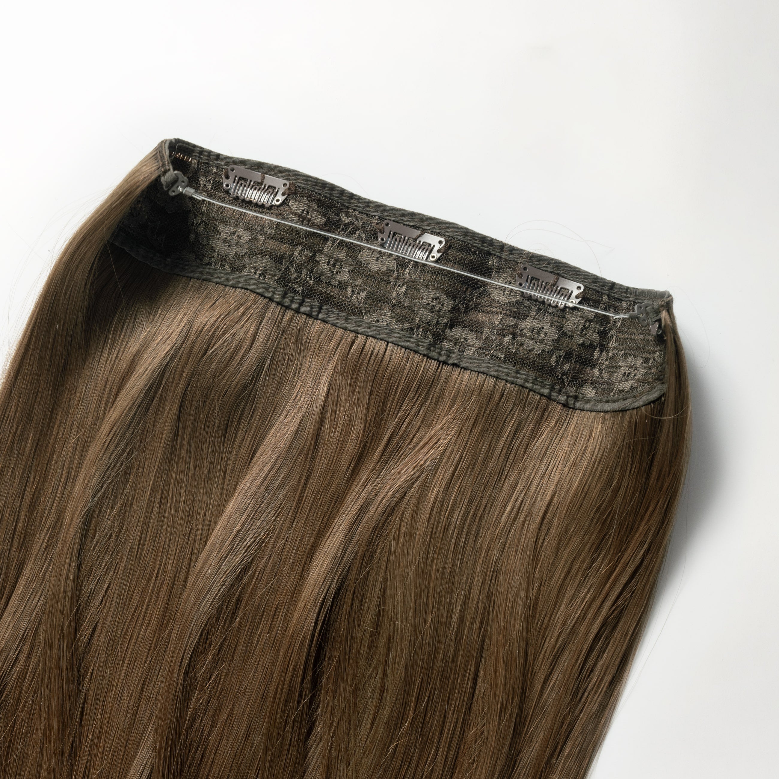 Halo hair extensions - Light Chocolate Brown 2B