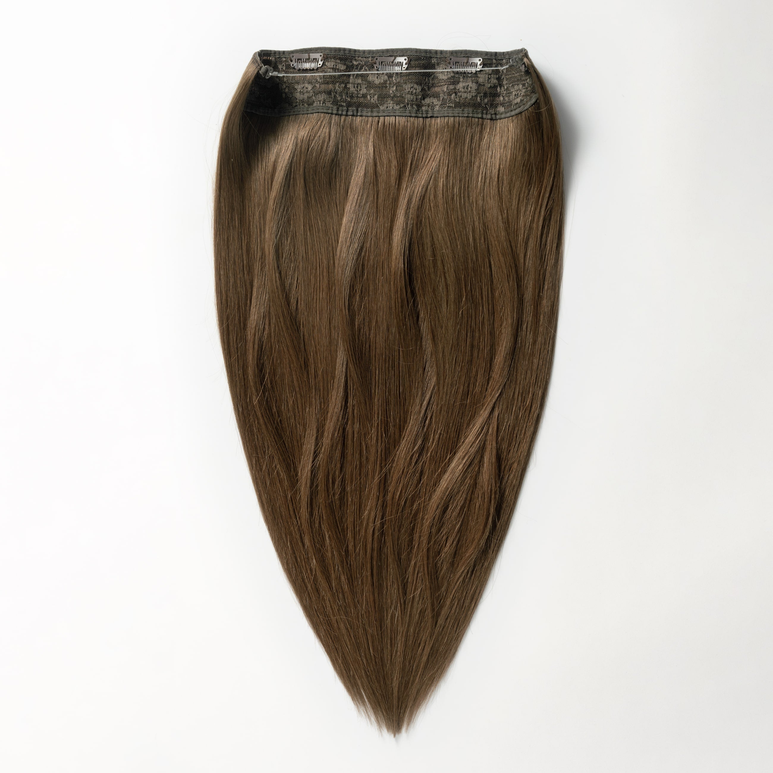 Halo hair extensions - Light Chocolate Brown 2B