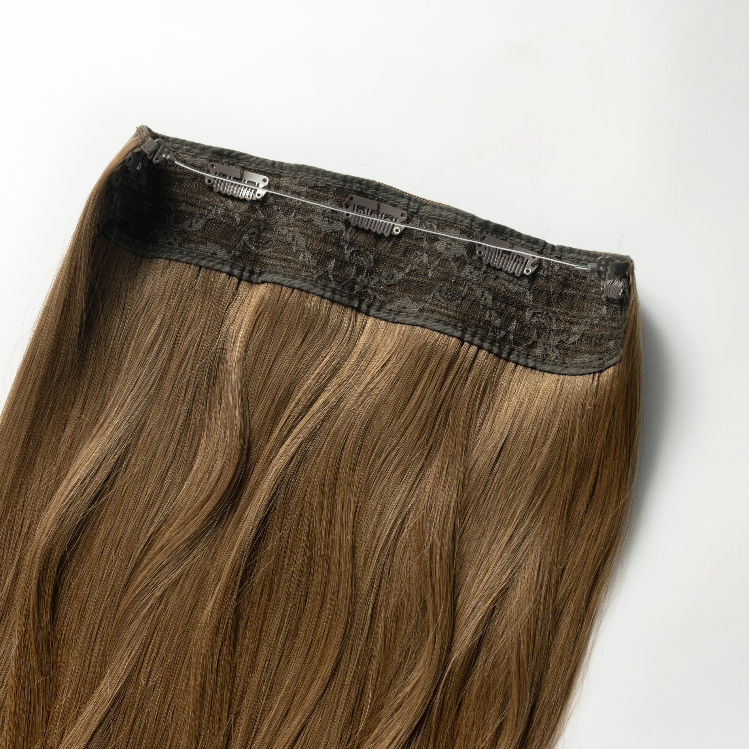 Halo hair extensions - Natural Brown 3