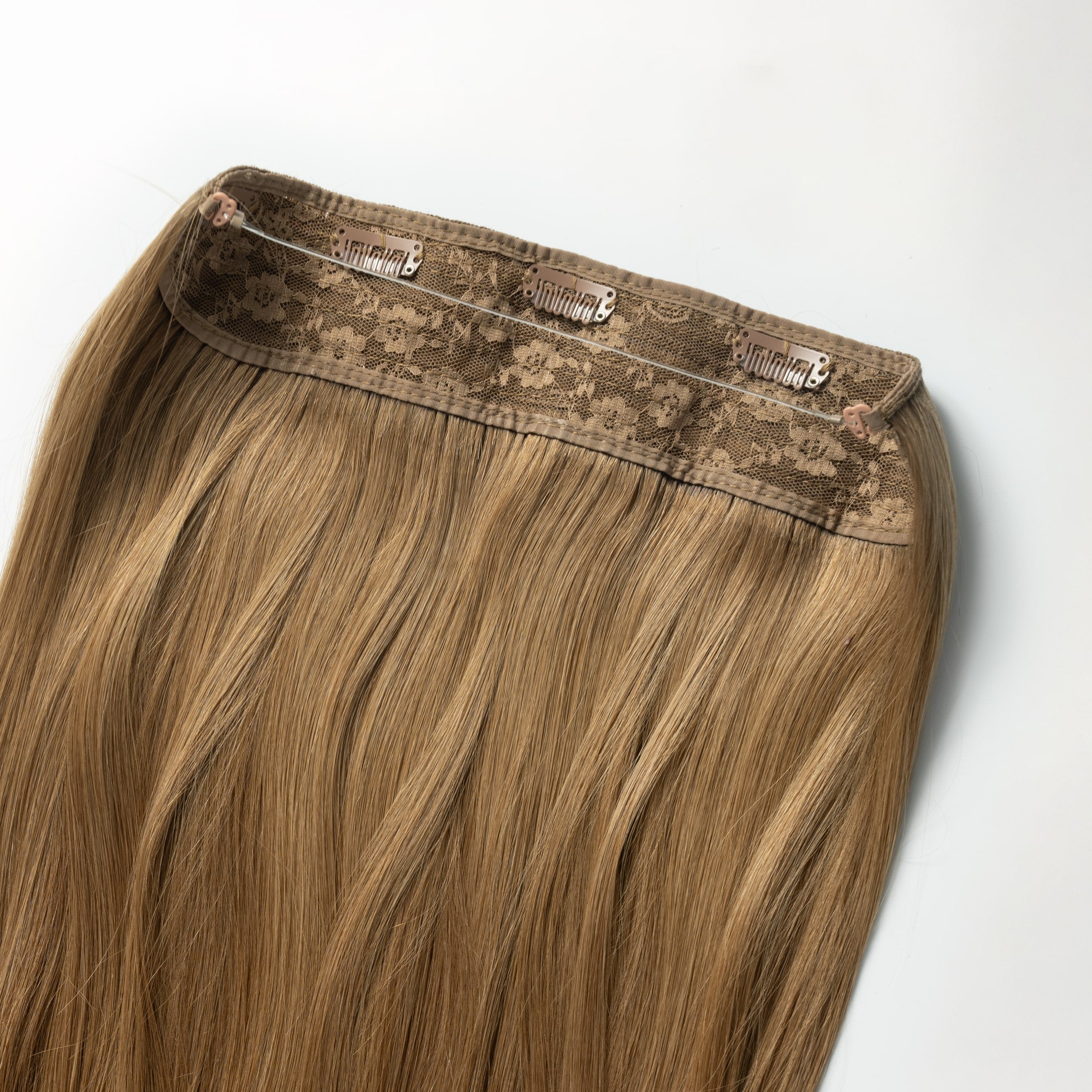 Halo hair extensions - Light Natural Brown 5