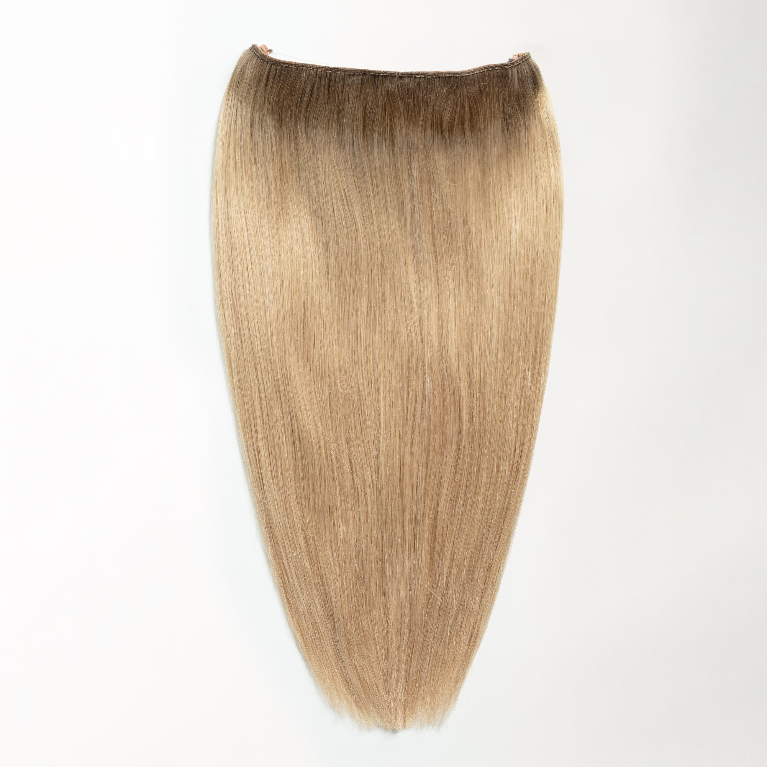 Halo hair extensions - Natural Blonde Root 5B+15