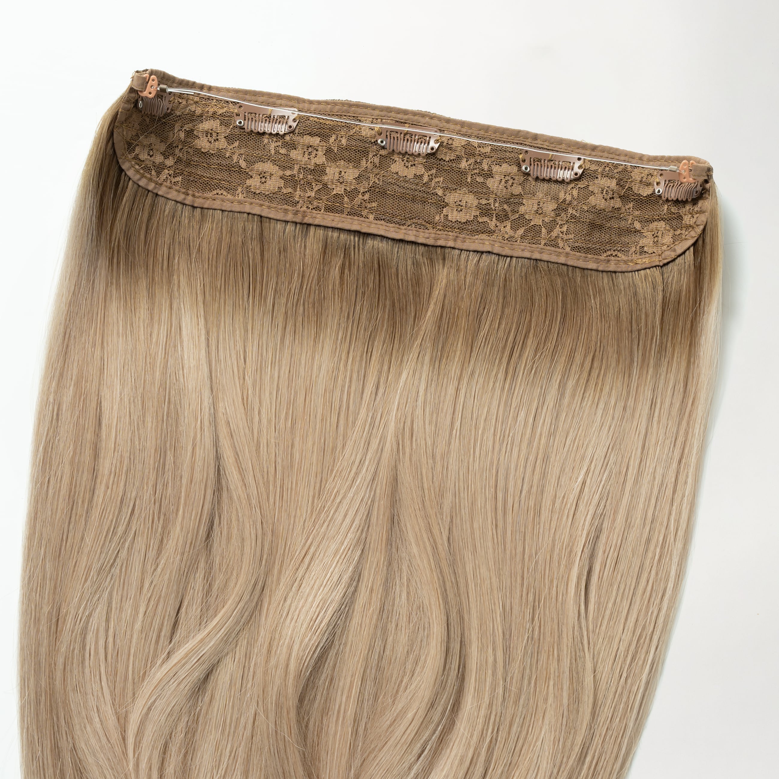 Halo hair extensions - Beige Blonde Root 5B+16B