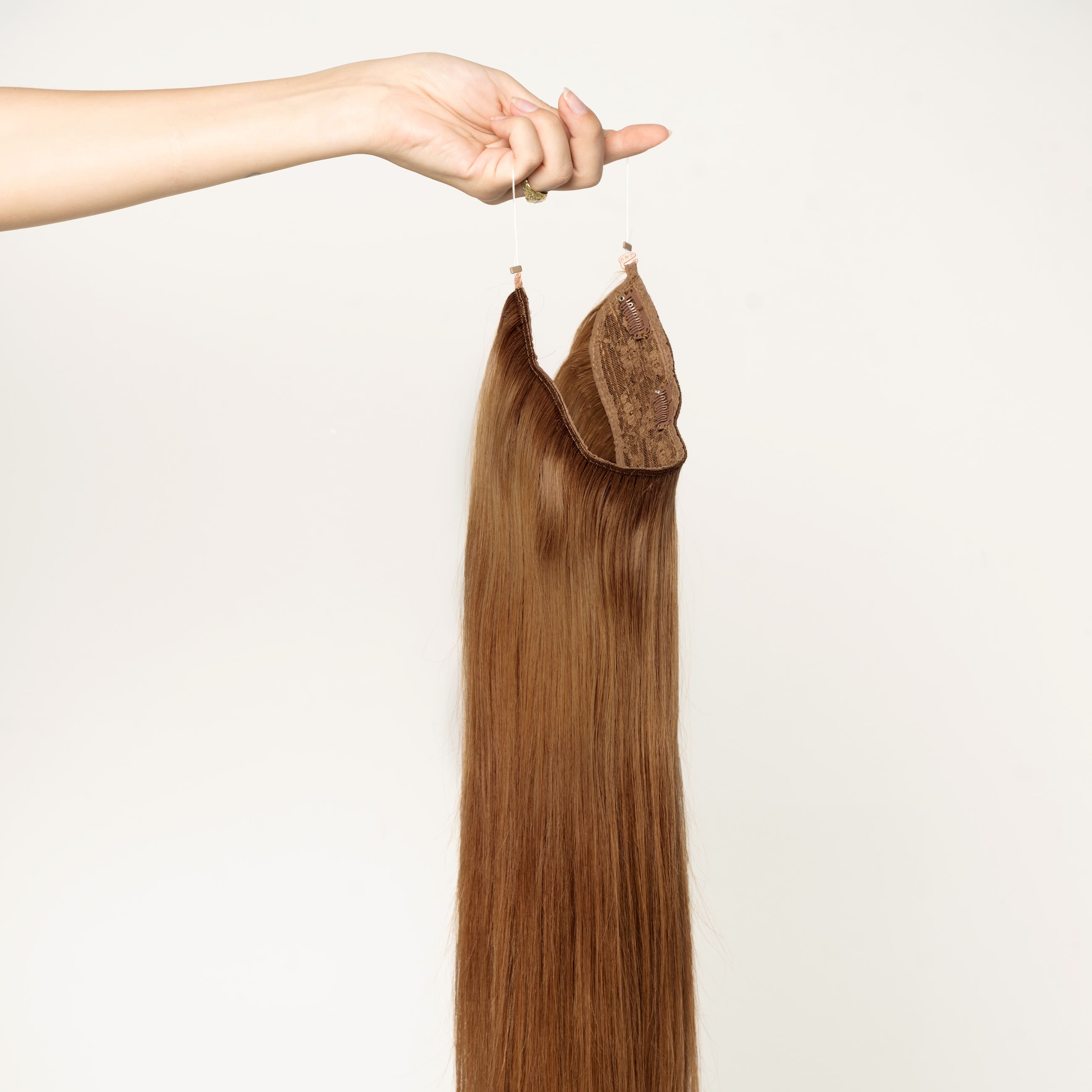 Halo hair extensions - Rødbrun nr. 6