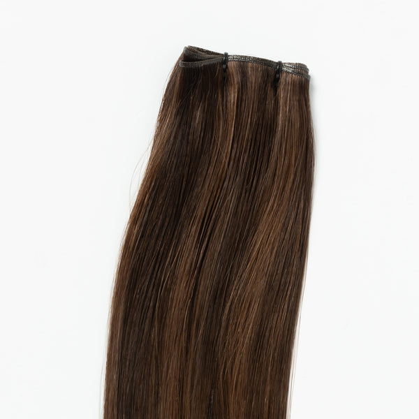 Invisible weft - Dark Chocolate Brown Mix 1B/4