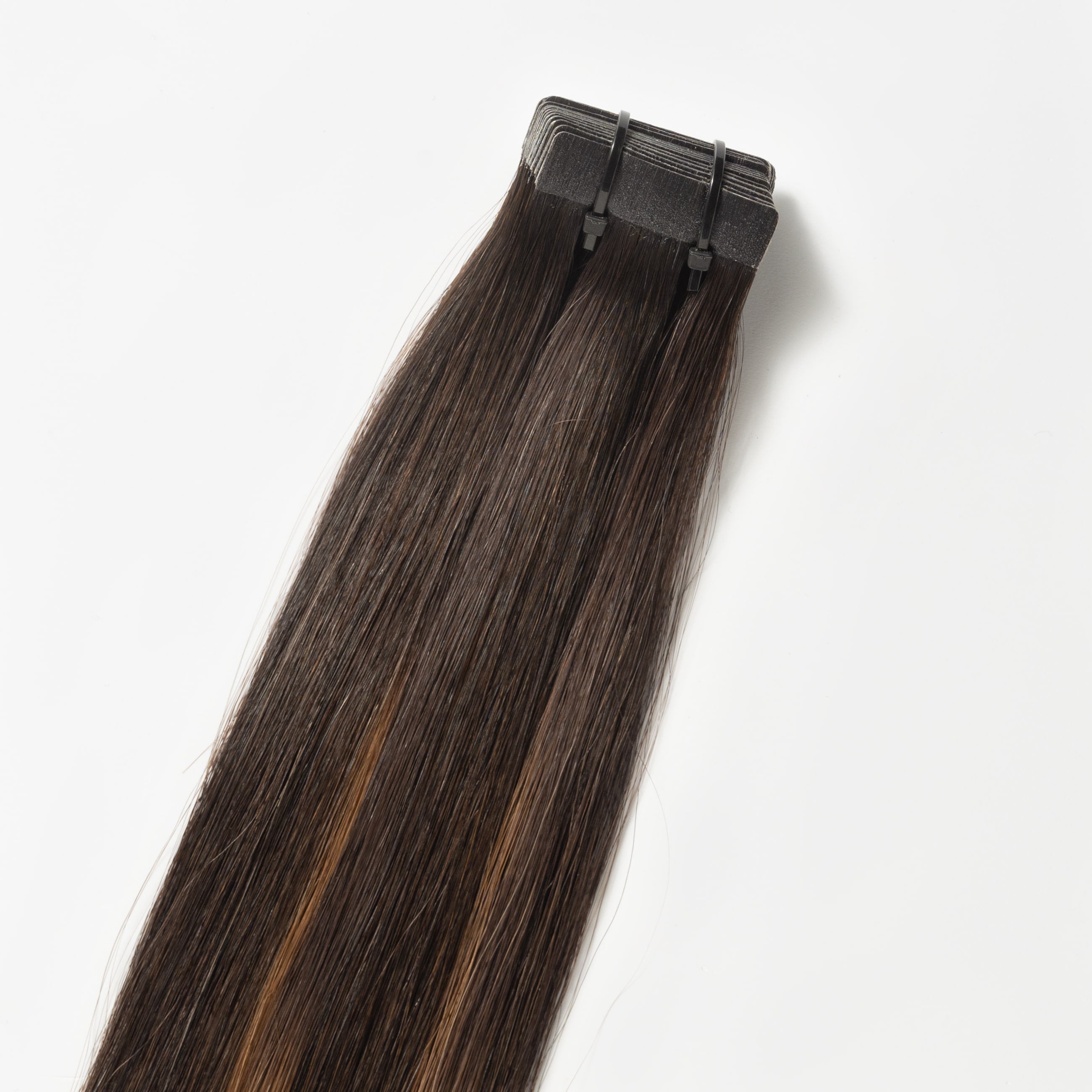 Tape extensions - Dark Chocolate Brown Balayage 1A+4