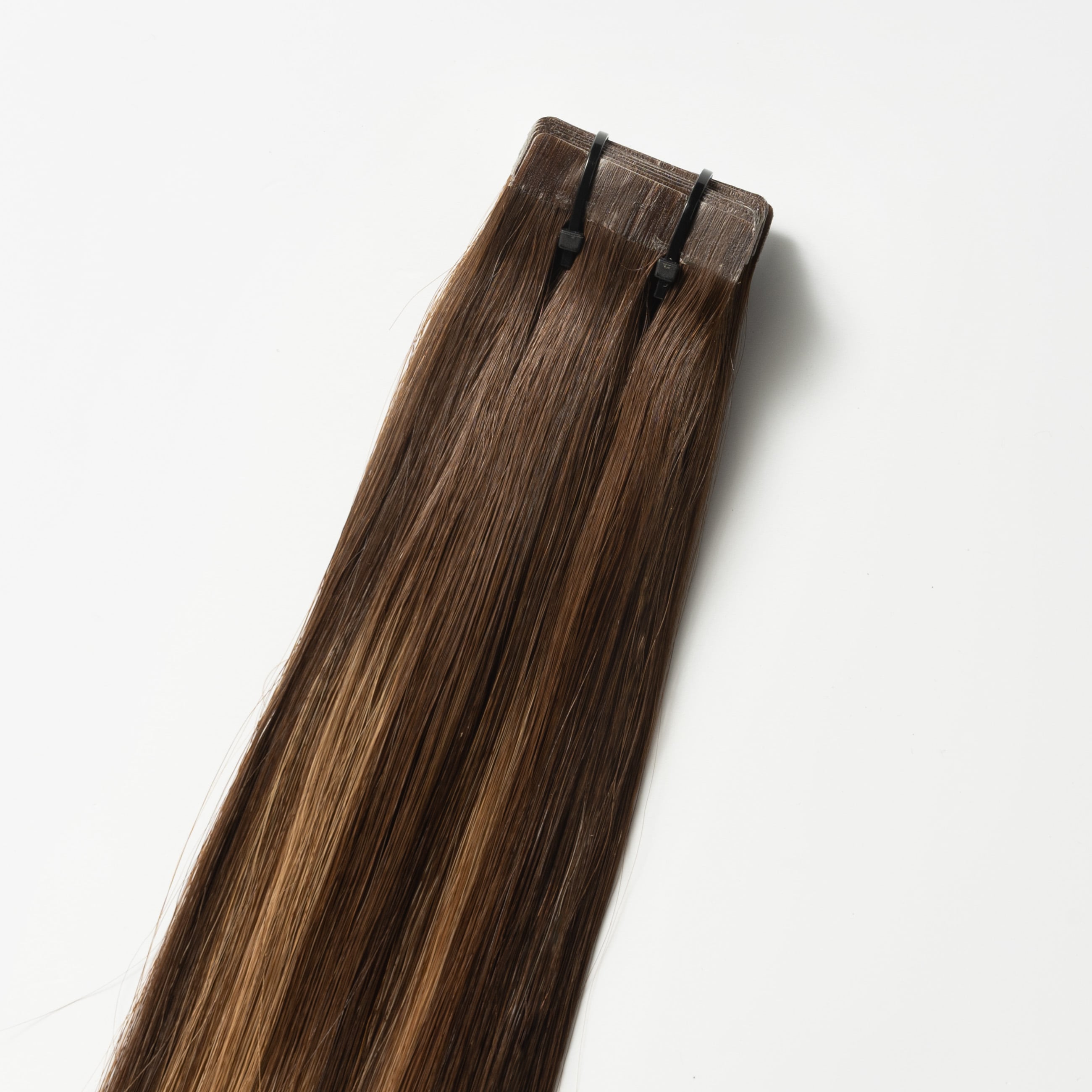 Tape extensions - Warm Brown Balayage 2+7