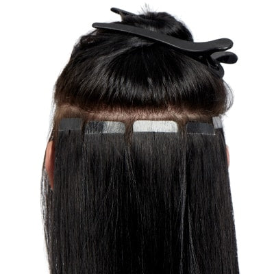 Påsætning af tape extensions Step 10