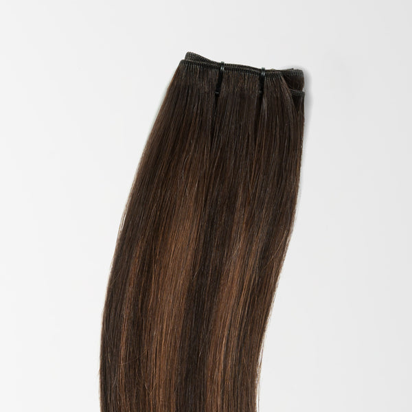 Hår trense - Dark Chocolate Brown Balayage 1A+4 Hår trense - Dark Chocolate Brown Balayage 1A+4