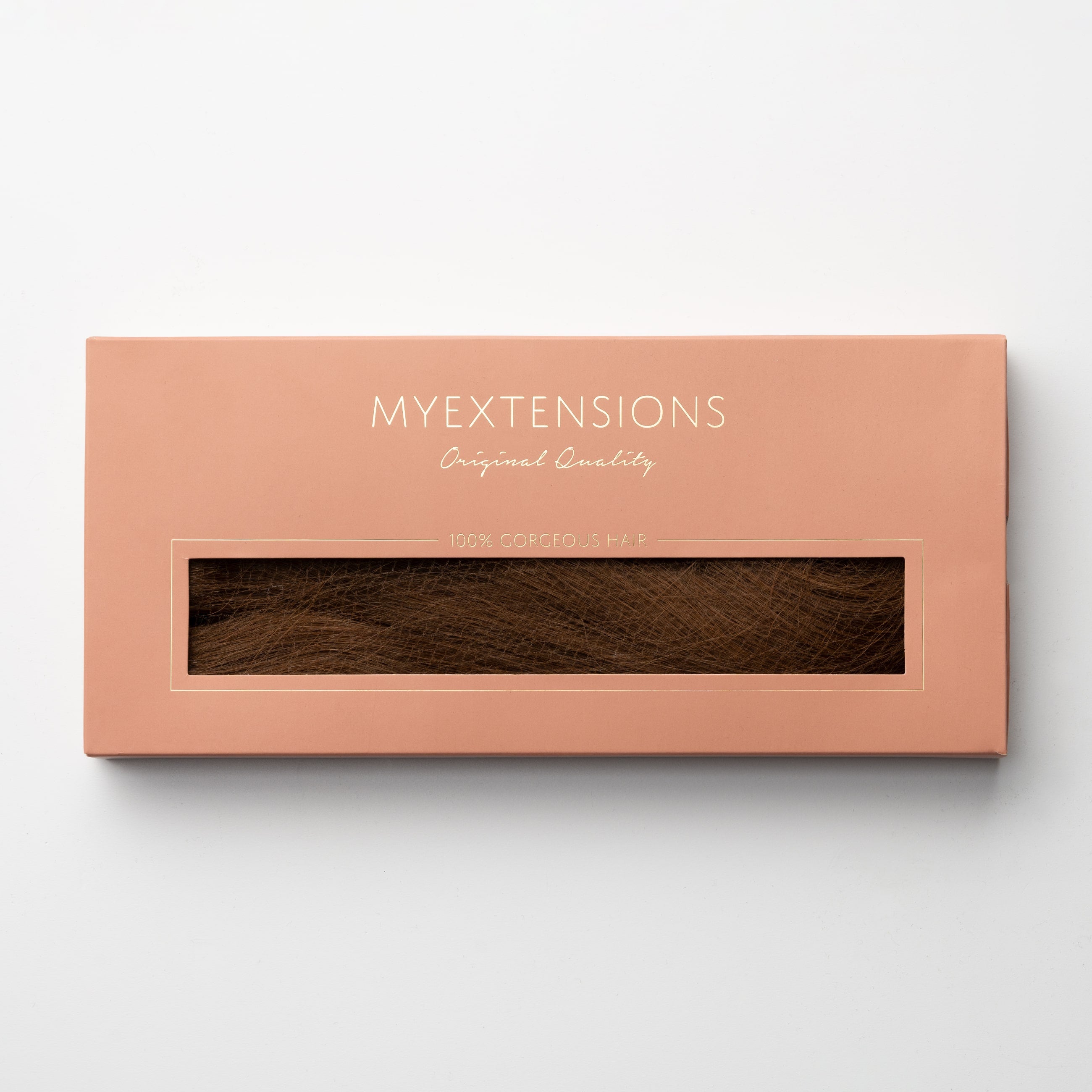 Clip in - Mørk kastanjebrun nr. 4 - Original