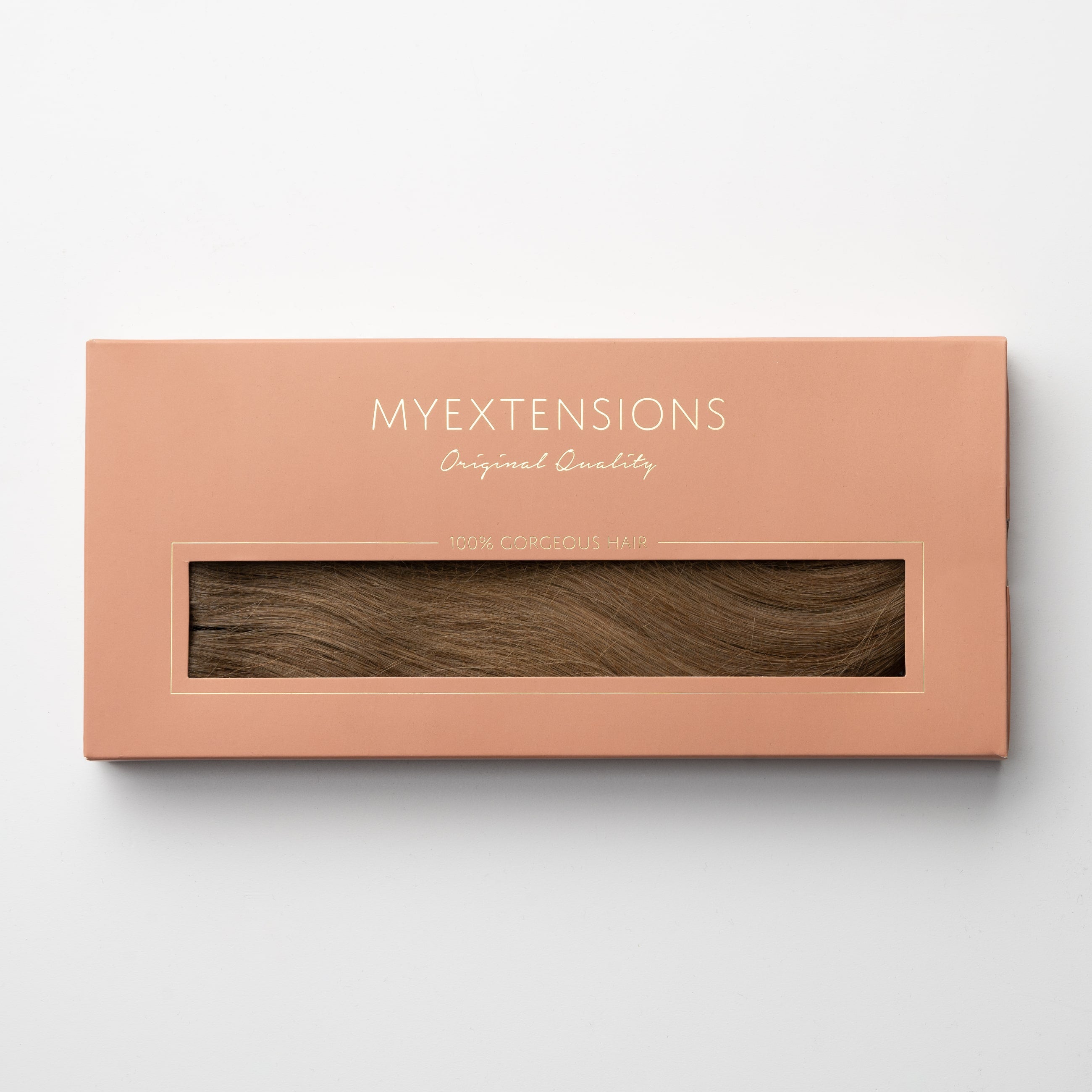 Halo hair extensions - Askbrun nr. 5BHalo hair extensions - Light Ash Brown 5B