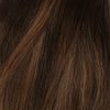 Halo hair extensions - Dark Chocolate Brown Balayage 1A+4