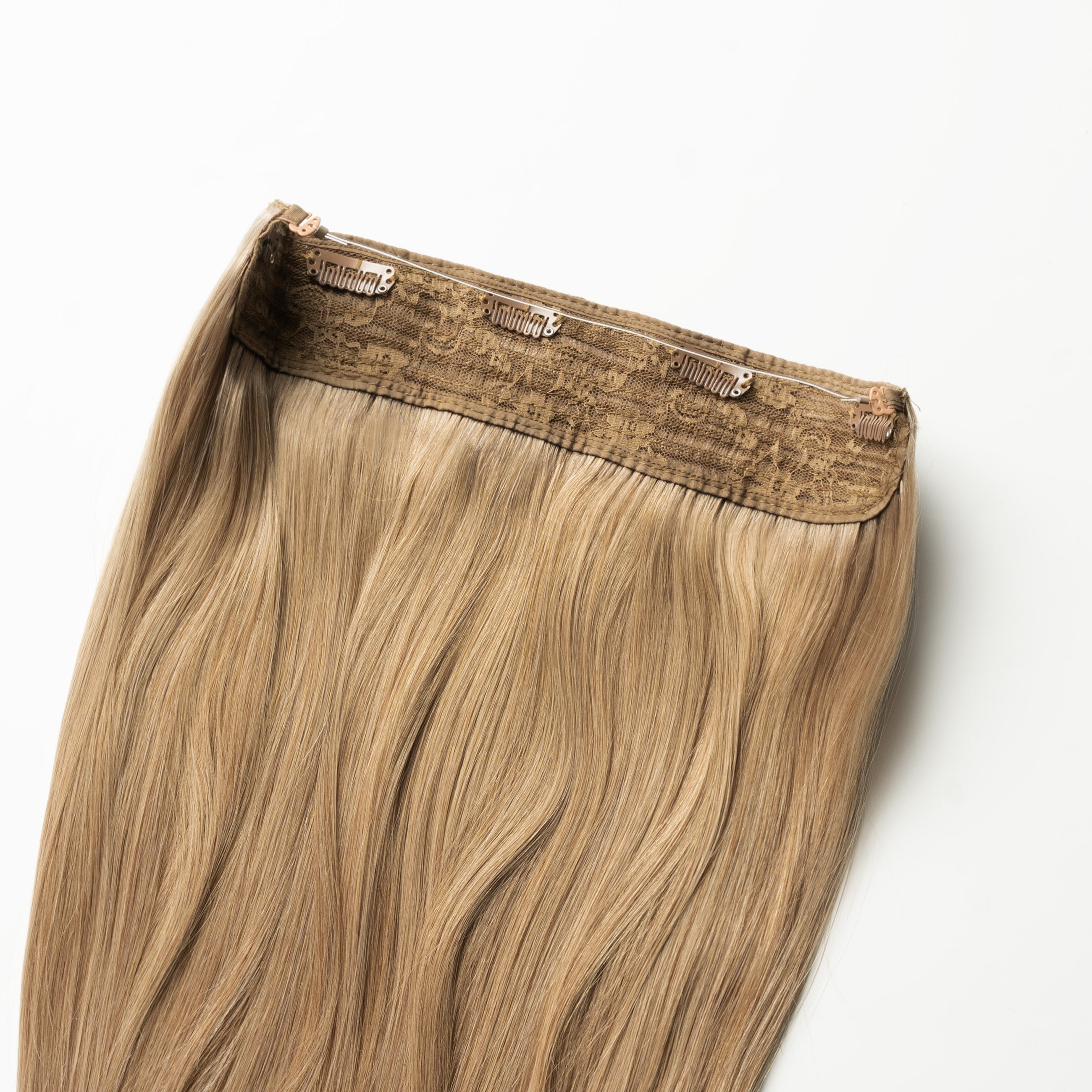 Halo hair extensions - Dark Beige Blonde 12B