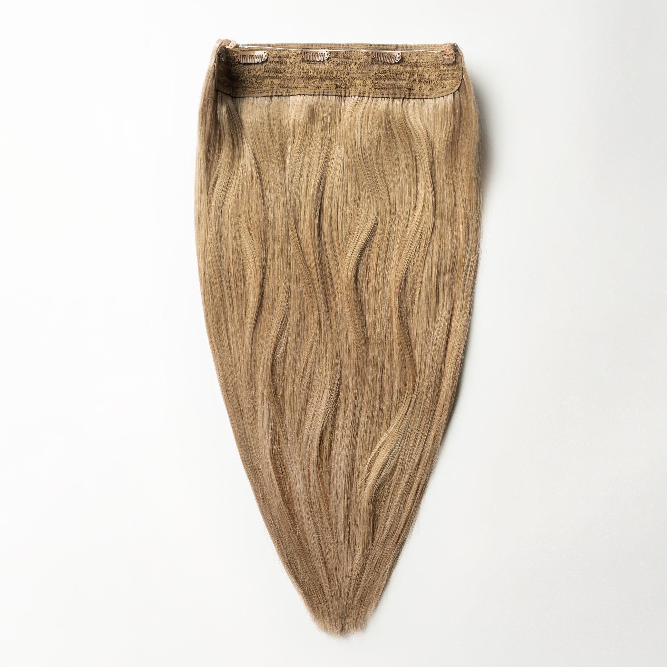 Halo hair extensions - Dark Beige Blonde 12B