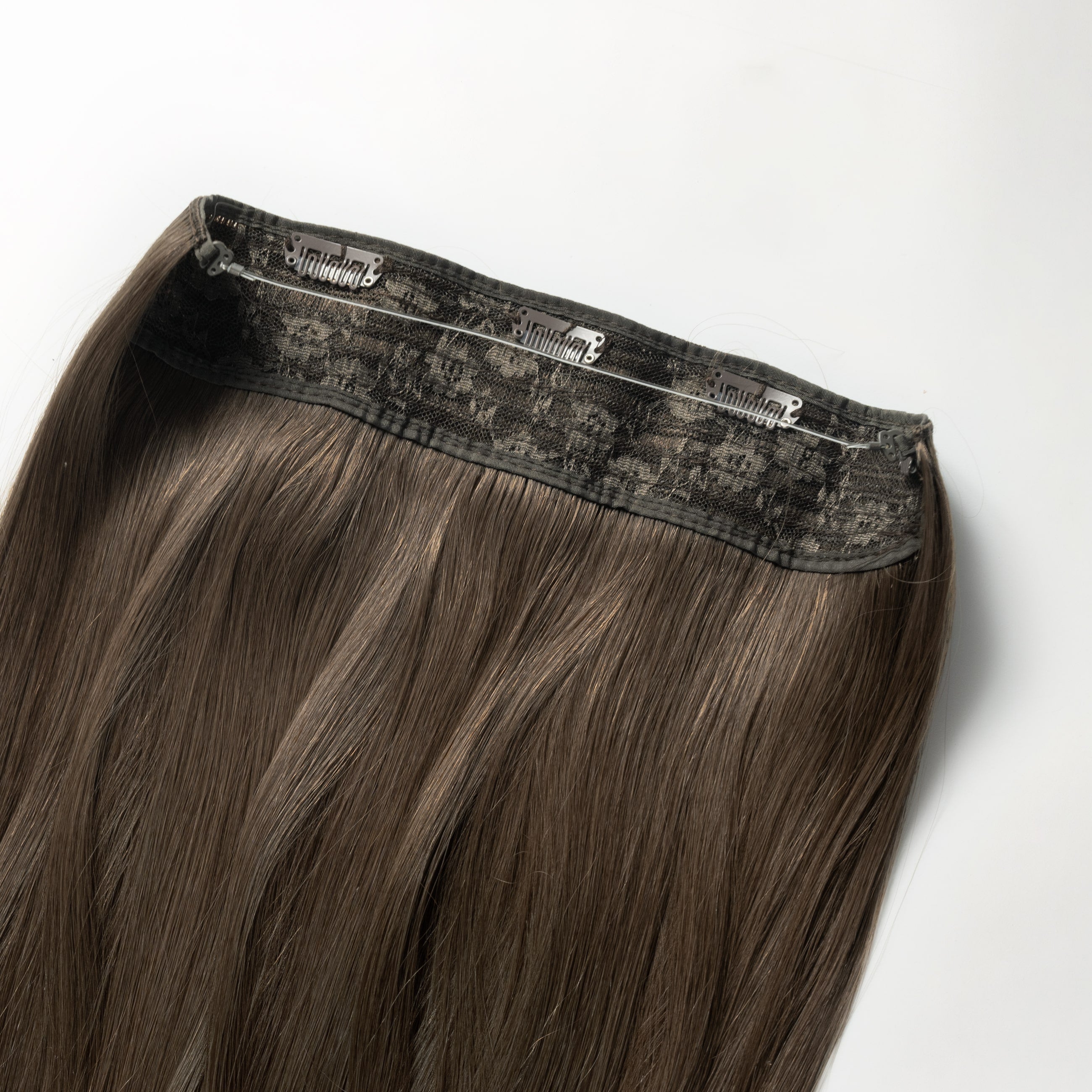 Halo hair extensions - Dark Ash Brown 2C
