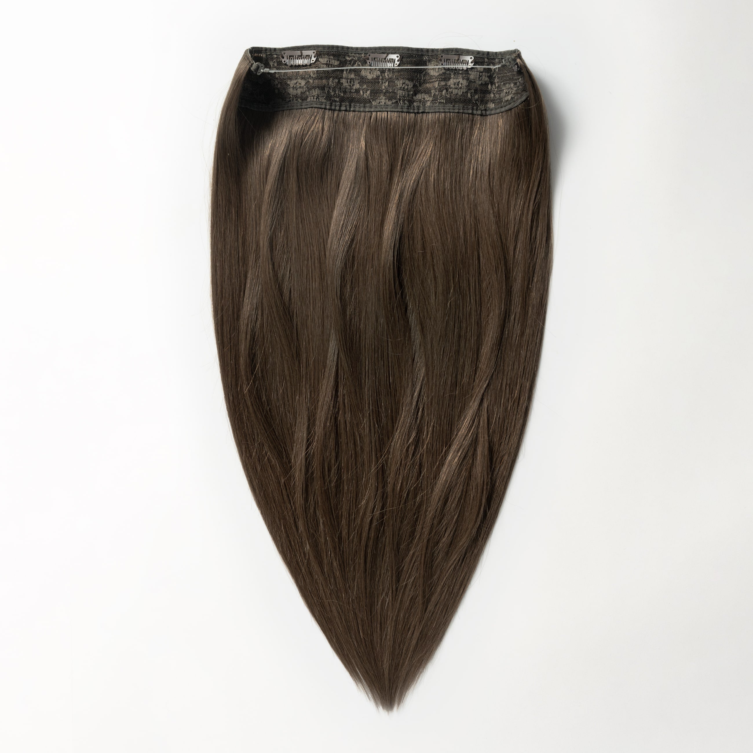 Halo hair extensions - Dark Ash Brown 2C
