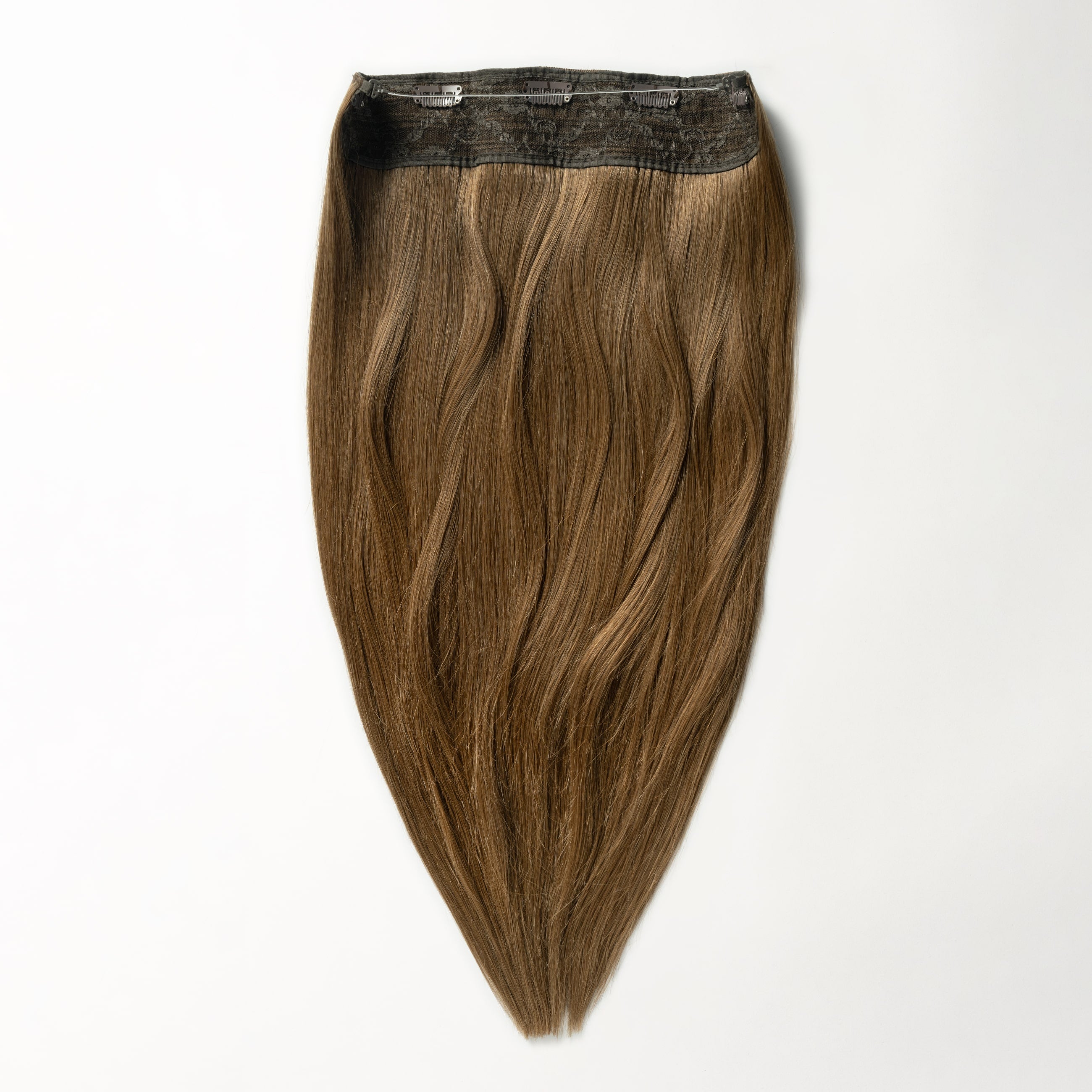 Halo hair extensions - Natural Brown 3