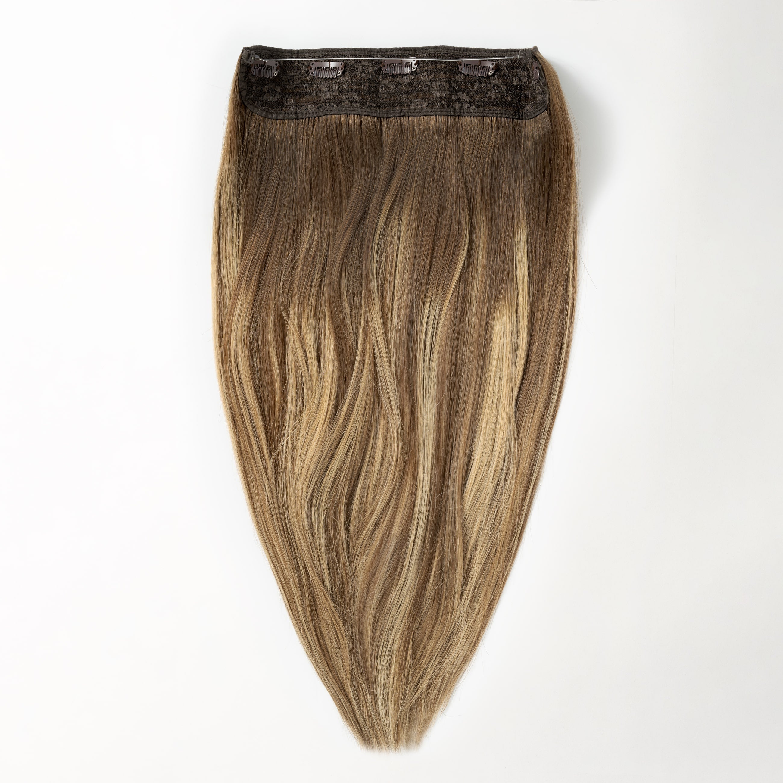 Halo hair extensions - Natural Blonde Balayage 3B+15A