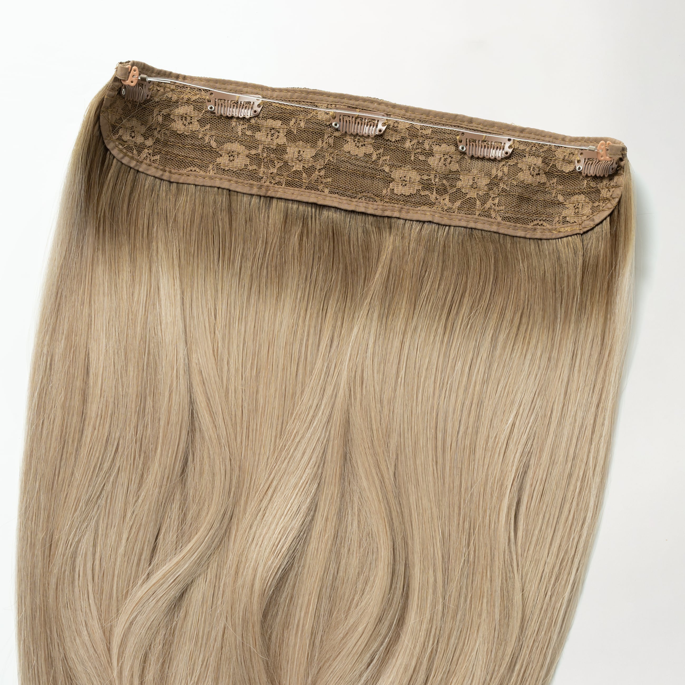 Halo hair extensions - Beige Blonde Root 5B+16B