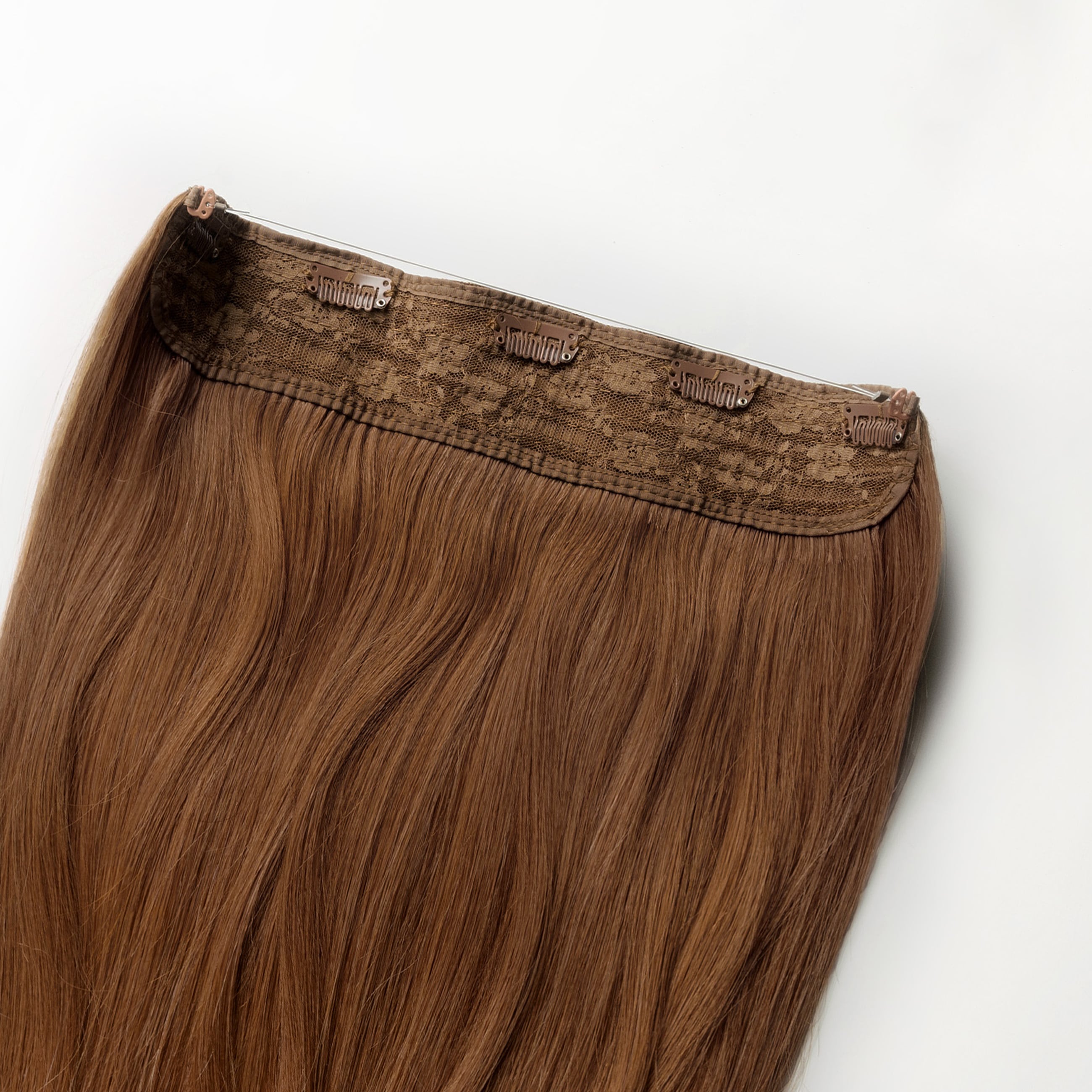 Halo hair extensions - Chestnut Brown 6