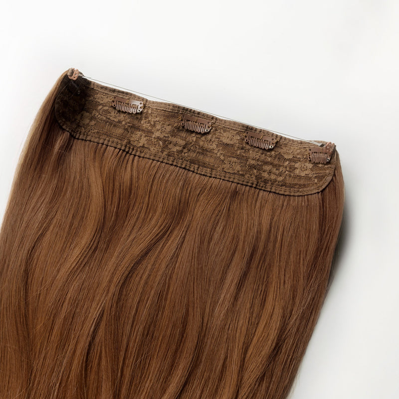 Halo hair extensions - Rødbrun nr. 6