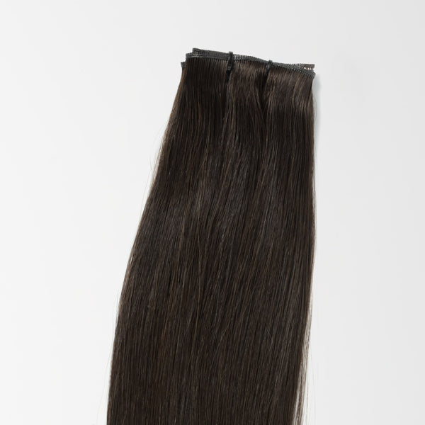 Invisible weft - Dark Chocolate Brown Mix 1B/4