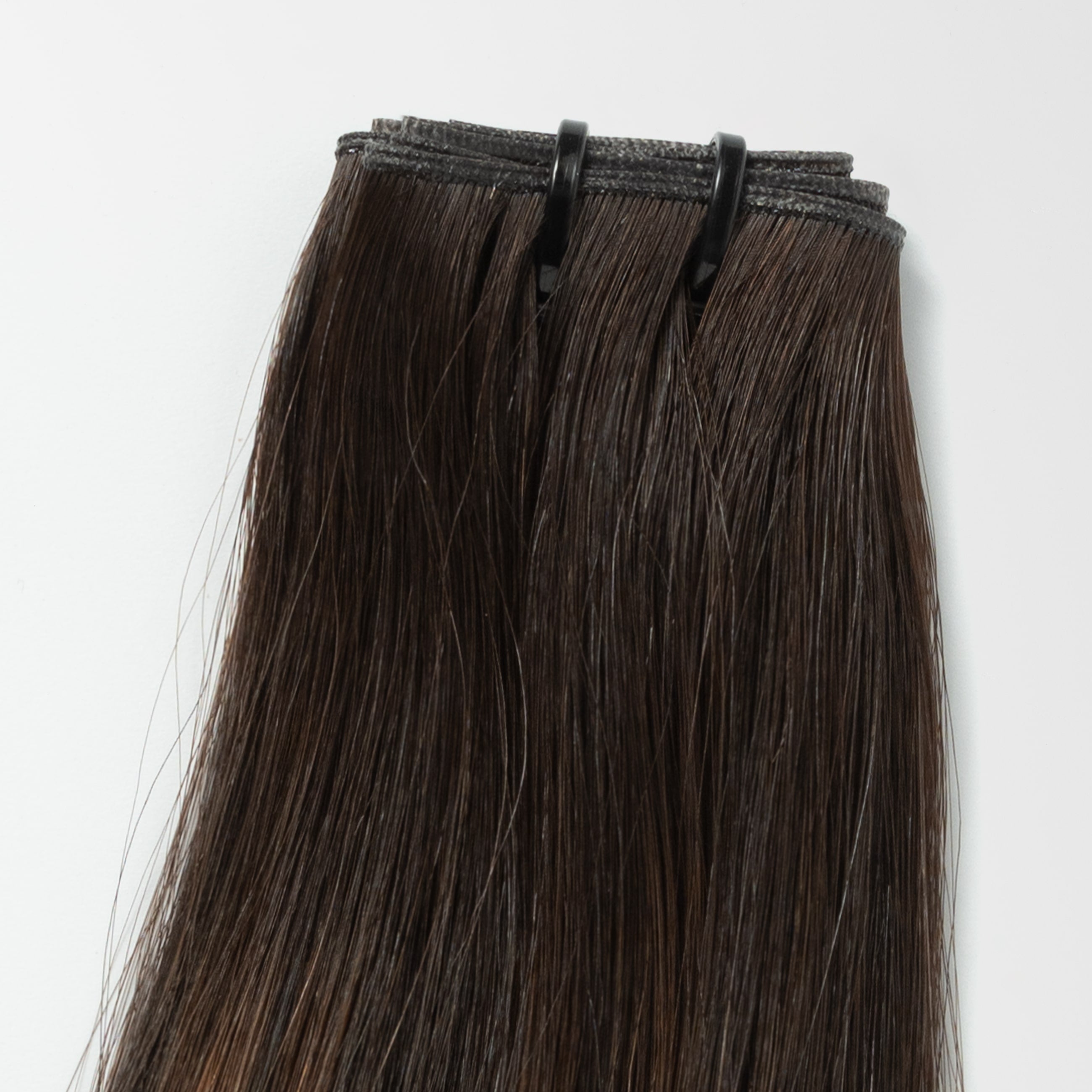 Invisible weft - Dark Chocolate Brown Balayage 1A+4