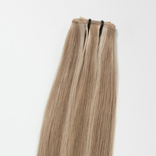 Invisible weft - Natural Blonde Balayage 3B+15A