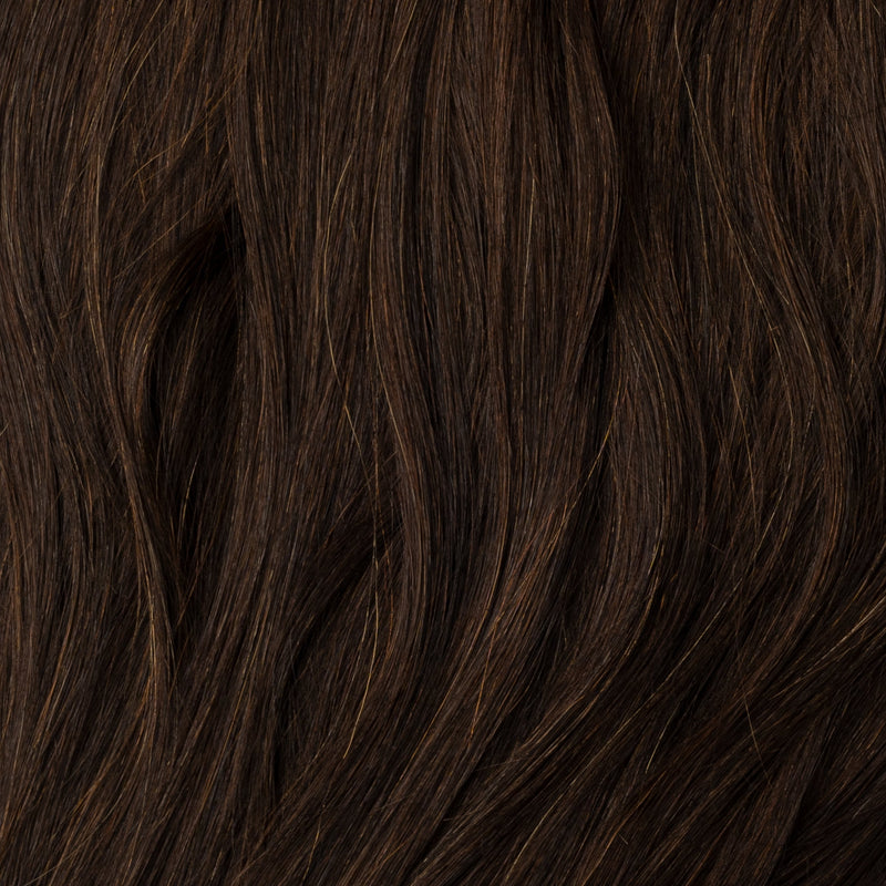 Halo hair extensions - Ekstra mørkbrun nr. 1B