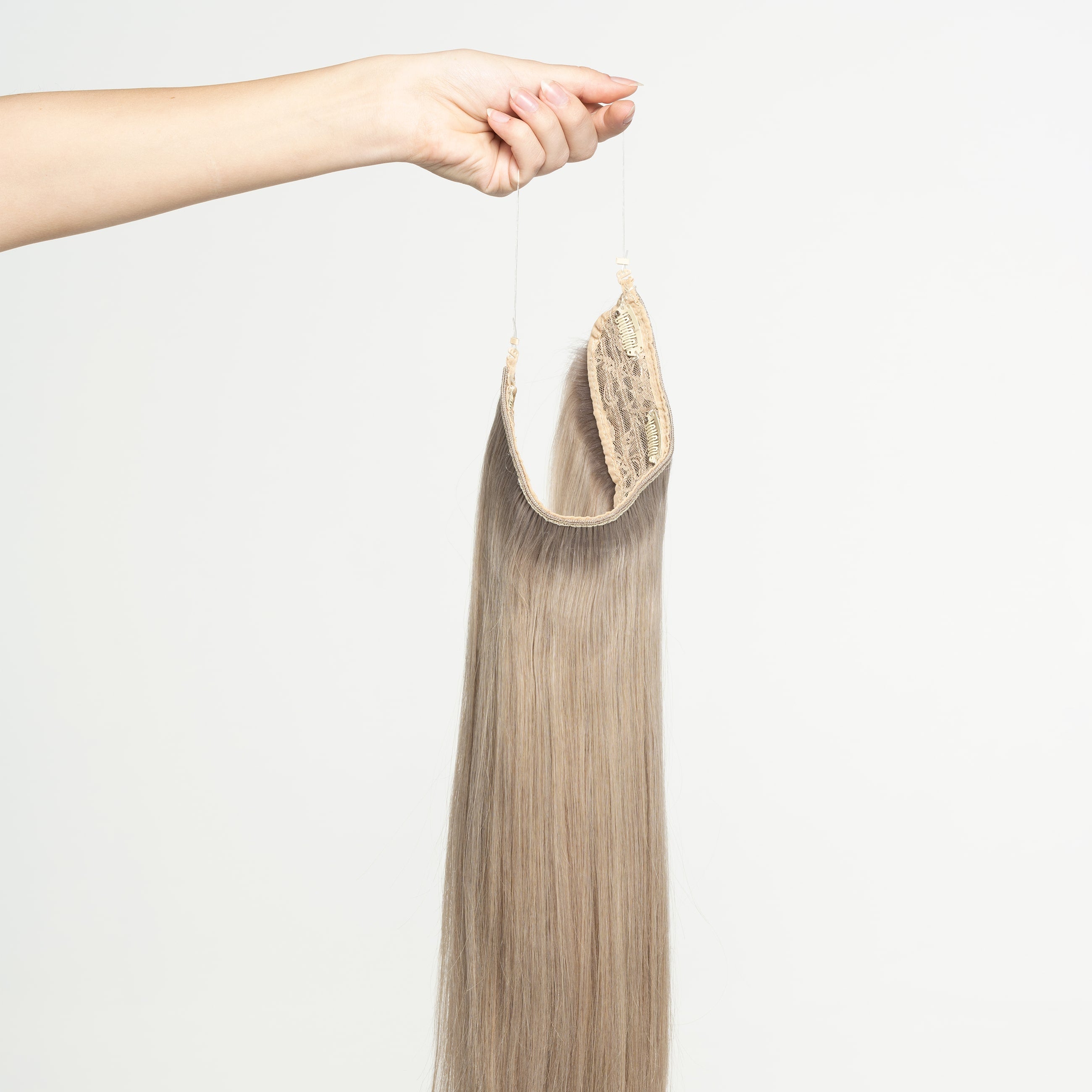 Halo hair extensions - Mørk askblond nr. 16B