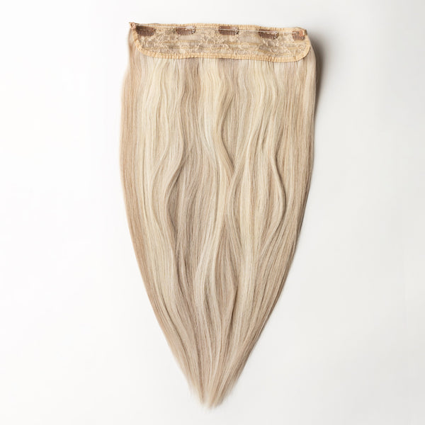 Halo hair extensions - Natural Blonde Root 5B+15