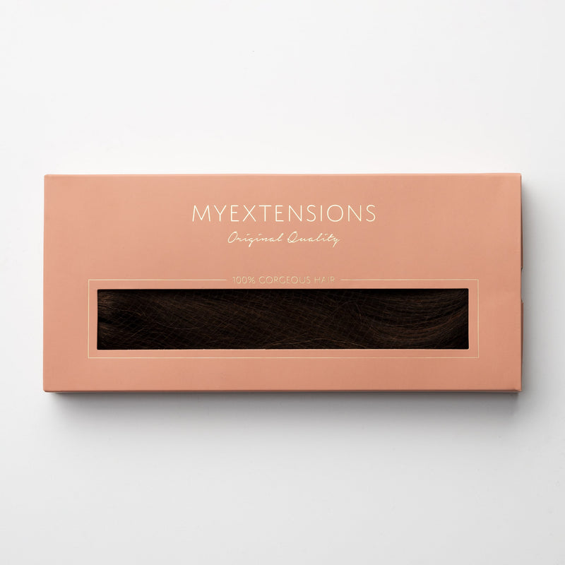 Halo hair extensions - Ekstra mørkbrun nr. 1B