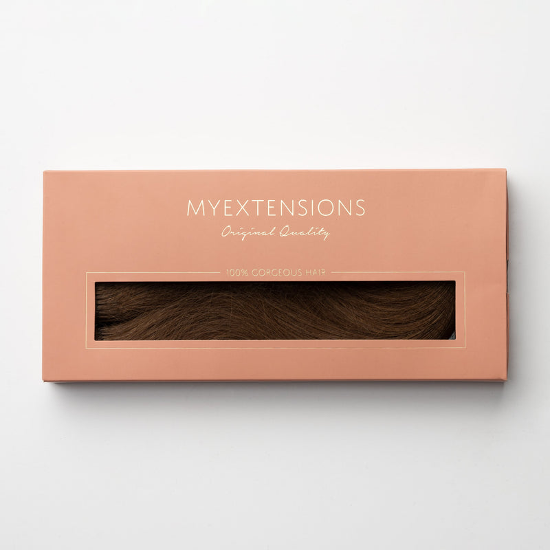 Halo hair extensions - Mørk naturbrun nr. 3